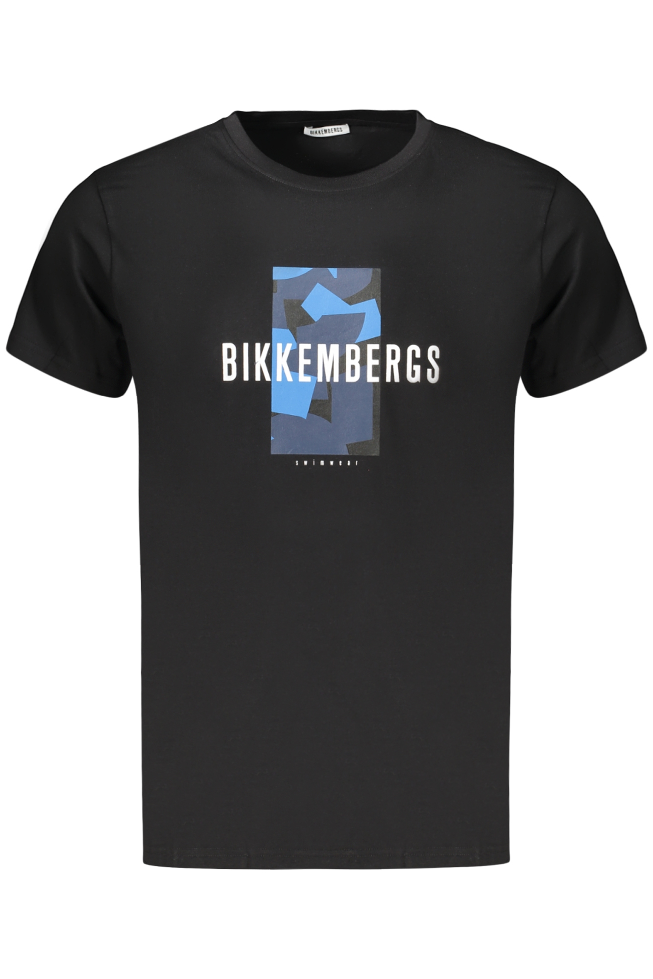 BIKKEMBERGS Herren Kurzarm-T-Shirt Schwarz