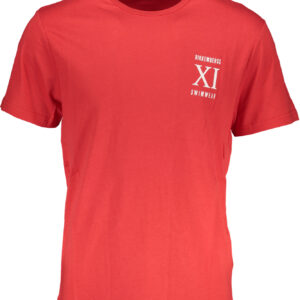 BIKKEMBERGS HERREN-ROTES KURZARM-T-SHIRT