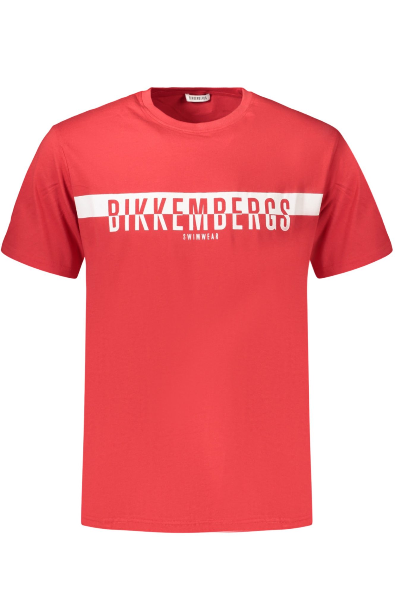 BIKKEMBERGS Herren-Kurzarm-T-Shirt, Rot