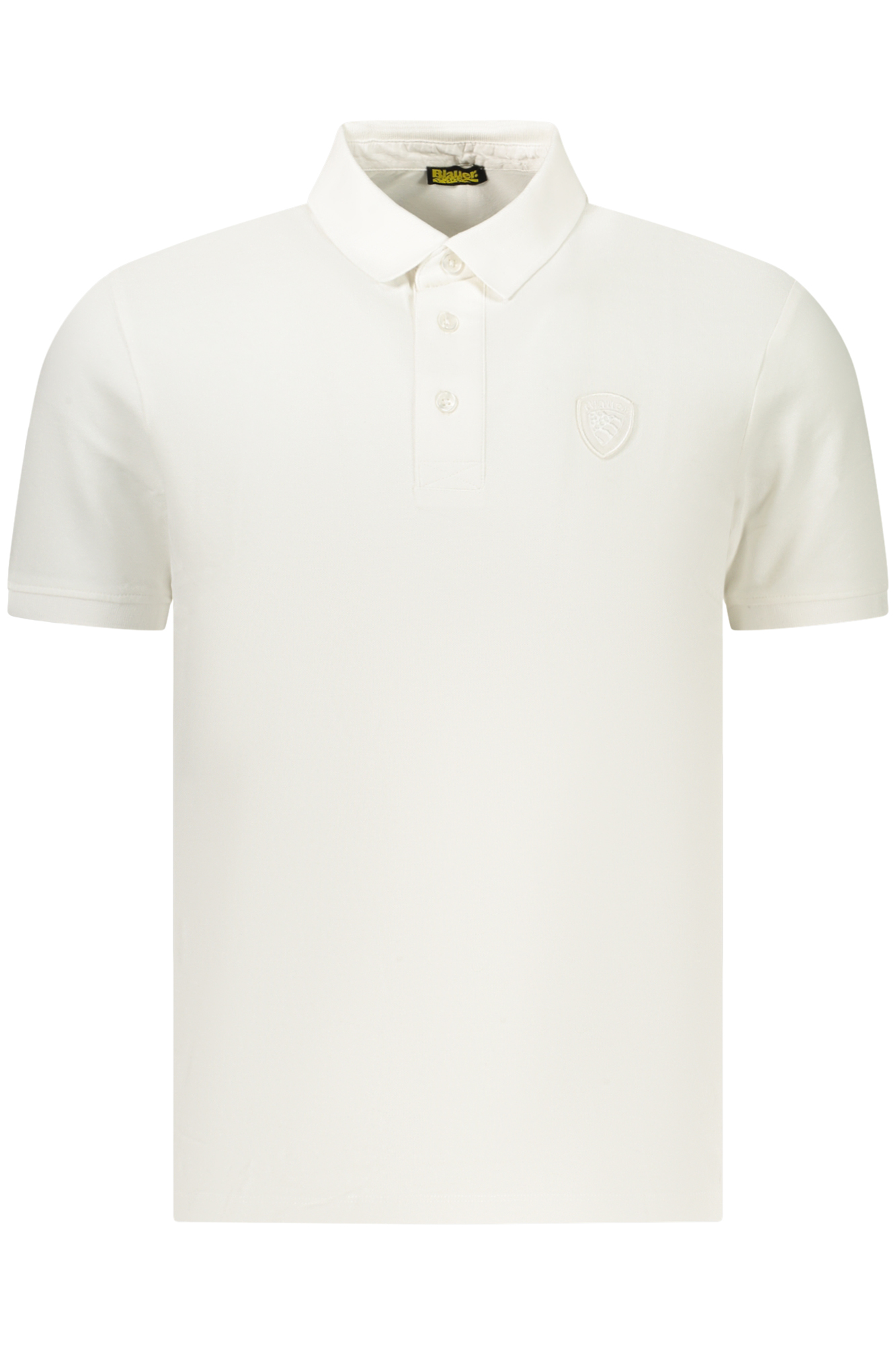 BLAUER APPAREL HERREN-POLOSHIRT MIT KURZEN ÄRMELN, WEISS