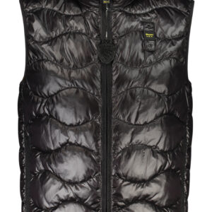BLAUER APPAREL HERREN ÄRMELLOSE JACKE IN SCHWARZ