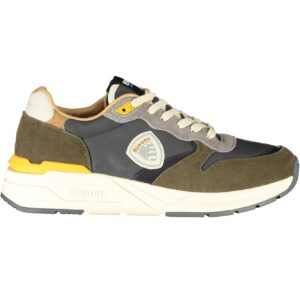 BLAUER GRÜNE HERREN-SPORTSCHUHE