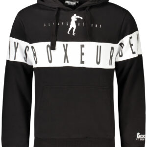 BOXEUR DES RUES SCHWARZES HERREN-SWEATSHIRT MIT REISSVERSCHLUSS