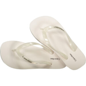 CALVIN KLEIN DAMEN-PANTOFFELN, WEISS
