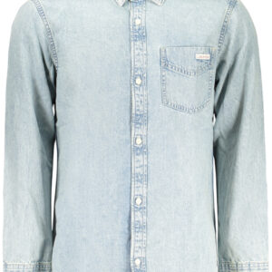 CALVIN KLEIN Herren-Langarmhemd, Blau