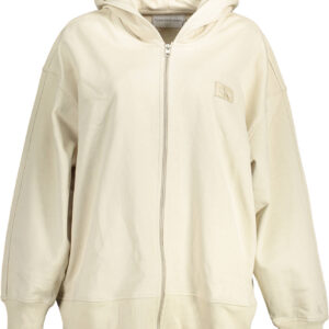 CALVIN KLEIN SWEATSHIRT MIT REISSVERSCHLUSS DAMEN BEIGE