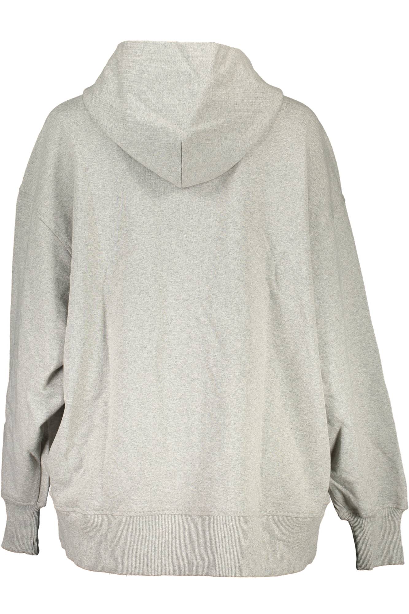 CALVIN KLEIN SWEATSHIRT MIT REISSVERSCHLUSS DAMEN GRAU – Bild 2