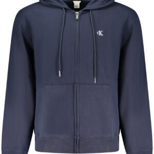 CALVIN KLEIN HERREN-SWEATSHIRT, BLAU, MIT REISSVERSCHLUSS