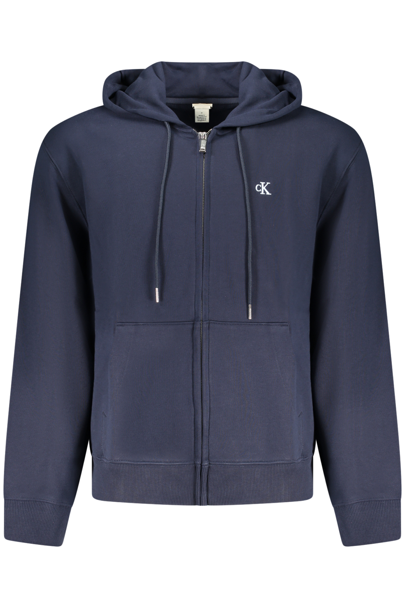 CALVIN KLEIN HERREN-SWEATSHIRT, BLAU, MIT REISSVERSCHLUSS