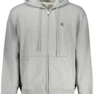 CALVIN KLEIN Herren-Sweatshirt mit Reißverschluss, Grau