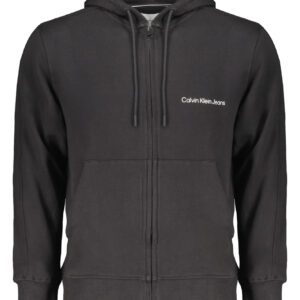 CALVIN KLEIN HERREN-SWEATSHIRT MIT SCHWARZEM ZIP