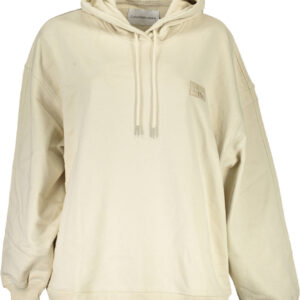 CALVIN KLEIN SWEATSHIRT OHNE REISSVERSCHLUSS DAMEN BEIGE