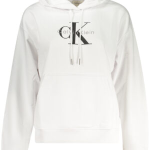 CALVIN KLEIN DAMEN-SWEATSHIRT MIT REISSVERSCHLUSS, WEISS