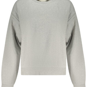 CALVIN KLEIN DAMEN-SWEATSHIRT MIT REISSVERSCHLUSS, GRAU
