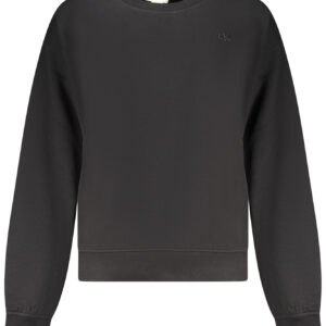 CALVIN KLEIN DAMEN-SWEATSHIRT MIT REISSVERSCHLUSS, SCHWARZ