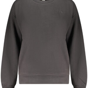 CALVIN KLEIN DAMEN-SWEATSHIRT MIT REISSVERSCHLUSS, SCHWARZ