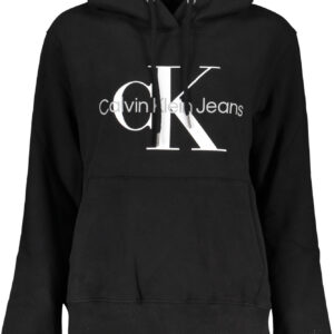 CALVIN KLEIN DAMEN-SWEATSHIRT MIT REISSVERSCHLUSS SCHWARZ