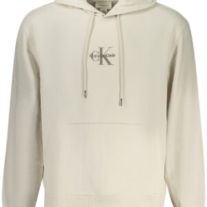 CALVIN KLEIN HERREN-SWEATSHIRT MIT ZIP, BEIGE