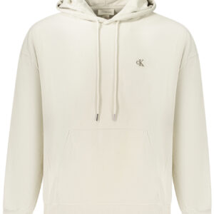 CALVIN KLEIN HERREN-SWEATSHIRT MIT ZIP, BEIGE
