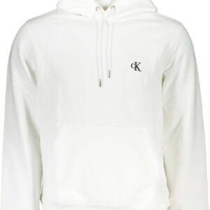 CALVIN KLEIN WEISSES SWEATSHIRT FÜR HERREN MIT REISSVERSCHLUSS