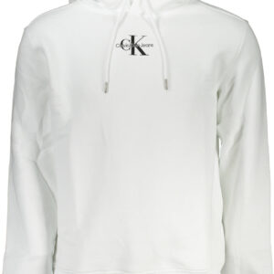 CALVIN KLEIN WEISSES SWEATSHIRT FÜR HERREN MIT REISSVERSCHLUSS