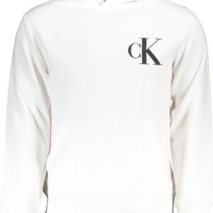 CALVIN KLEIN WEISSES SWEATSHIRT FÜR HERREN MIT REISSVERSCHLUSS