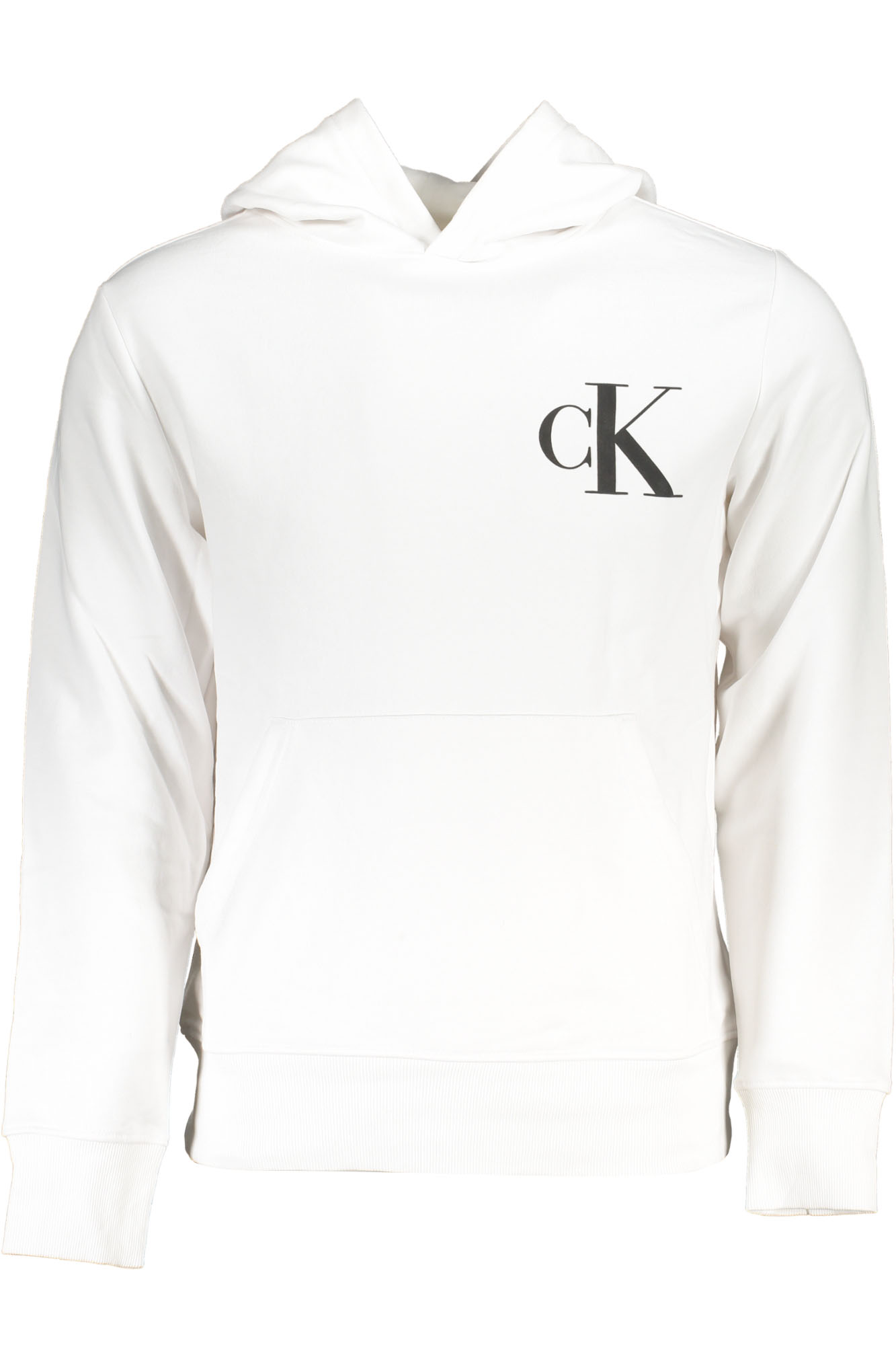 CALVIN KLEIN WEISSES SWEATSHIRT FÜR HERREN MIT REISSVERSCHLUSS