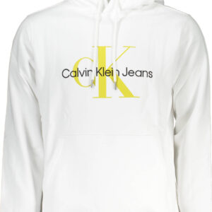 CALVIN KLEIN WEISSES SWEATSHIRT FÜR HERREN MIT REISSVERSCHLUSS