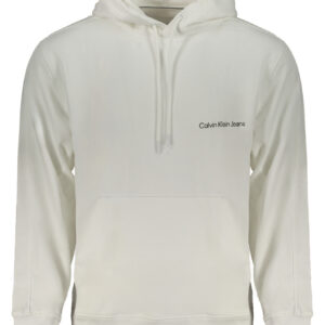 CALVIN KLEIN WEISSES SWEATSHIRT FÜR HERREN MIT REISSVERSCHLUSS