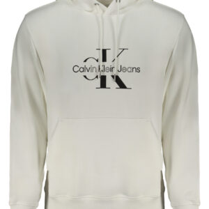 CALVIN KLEIN WEISSES SWEATSHIRT FÜR HERREN MIT REISSVERSCHLUSS
