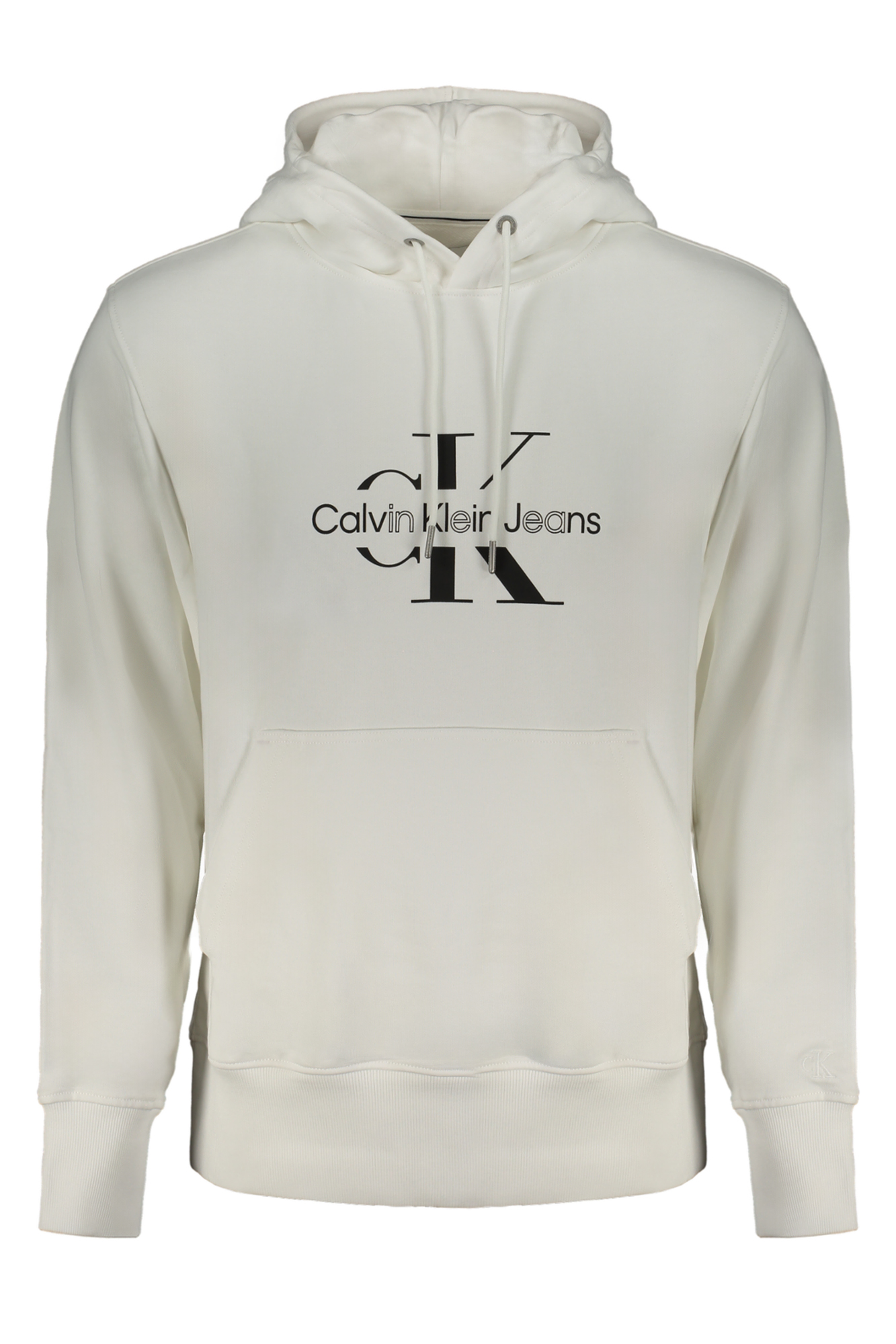 CALVIN KLEIN WEISSES SWEATSHIRT FÜR HERREN MIT REISSVERSCHLUSS