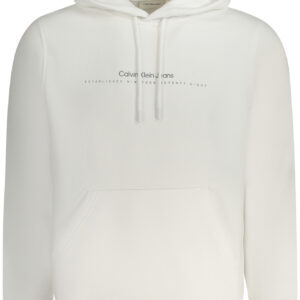 CALVIN KLEIN HERREN SWEATSHIRT MIT ZIP WEISS