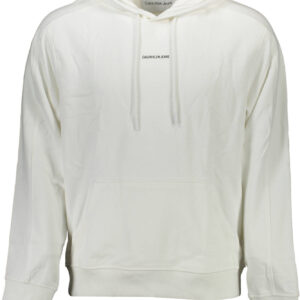 CALVIN KLEIN HERREN-SWEATSHIRT MIT ZIP WEISS