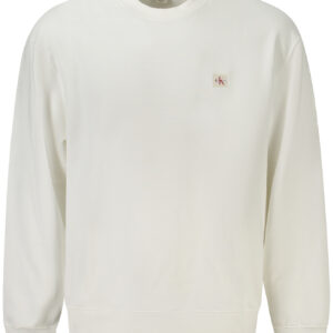 CALVIN KLEIN HERREN-SWEATSHIRT MIT ZIP WEISS