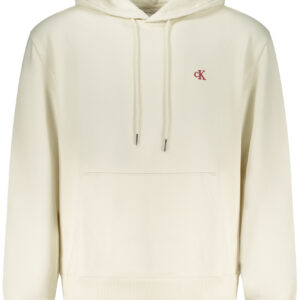 CALVIN KLEIN Herren-Sweatshirt mit Reißverschluss, weiß