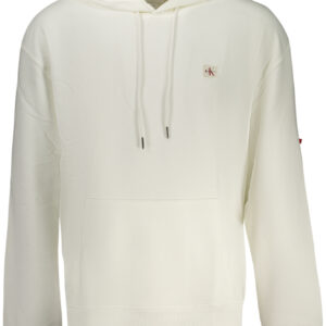CALVIN KLEIN Herren-Sweatshirt mit Reißverschluss, weiß