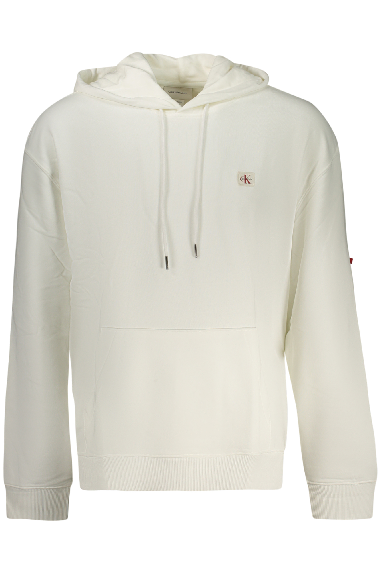 CALVIN KLEIN Herren-Sweatshirt mit Reißverschluss, weiß