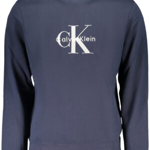 CALVIN KLEIN HERREN-SWEATSHIRT, BLAU, MIT REISSVERSCHLUSS