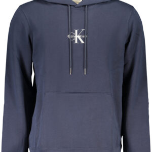 CALVIN KLEIN HERREN-SWEATSHIRT, BLAU, MIT REISSVERSCHLUSS
