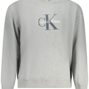 CALVIN KLEIN Herren-Sweatshirt mit Reißverschluss, grau
