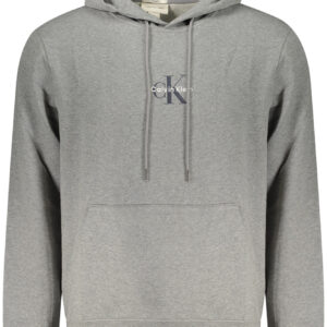 CALVIN KLEIN Herren-Sweatshirt mit Reißverschluss, grau