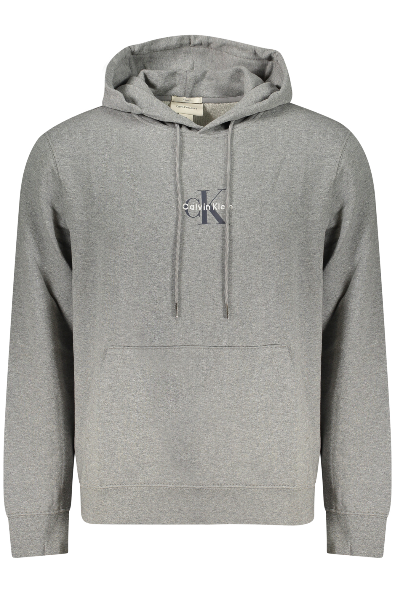 CALVIN KLEIN Herren-Sweatshirt mit Reißverschluss, grau