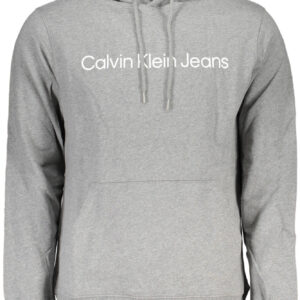 CALVIN KLEIN HERREN-SWEATSHIRT GRAU MIT REISSVERSCHLUSS