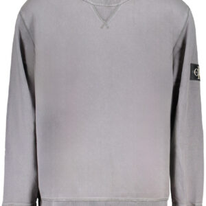 CALVIN KLEIN HERREN-SWEATSHIRT GRAU MIT REISSVERSCHLUSS