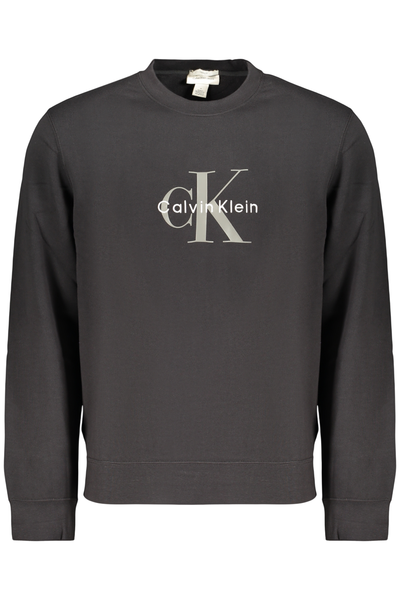 CALVIN KLEIN HERREN SCHWARZES SWEATSHIRT MIT REISSVERSCHLUSS