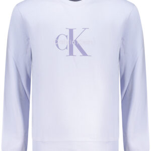 CALVIN KLEIN HERREN-SWEATSHIRT IN LILA MIT REISSVERSCHLUSS