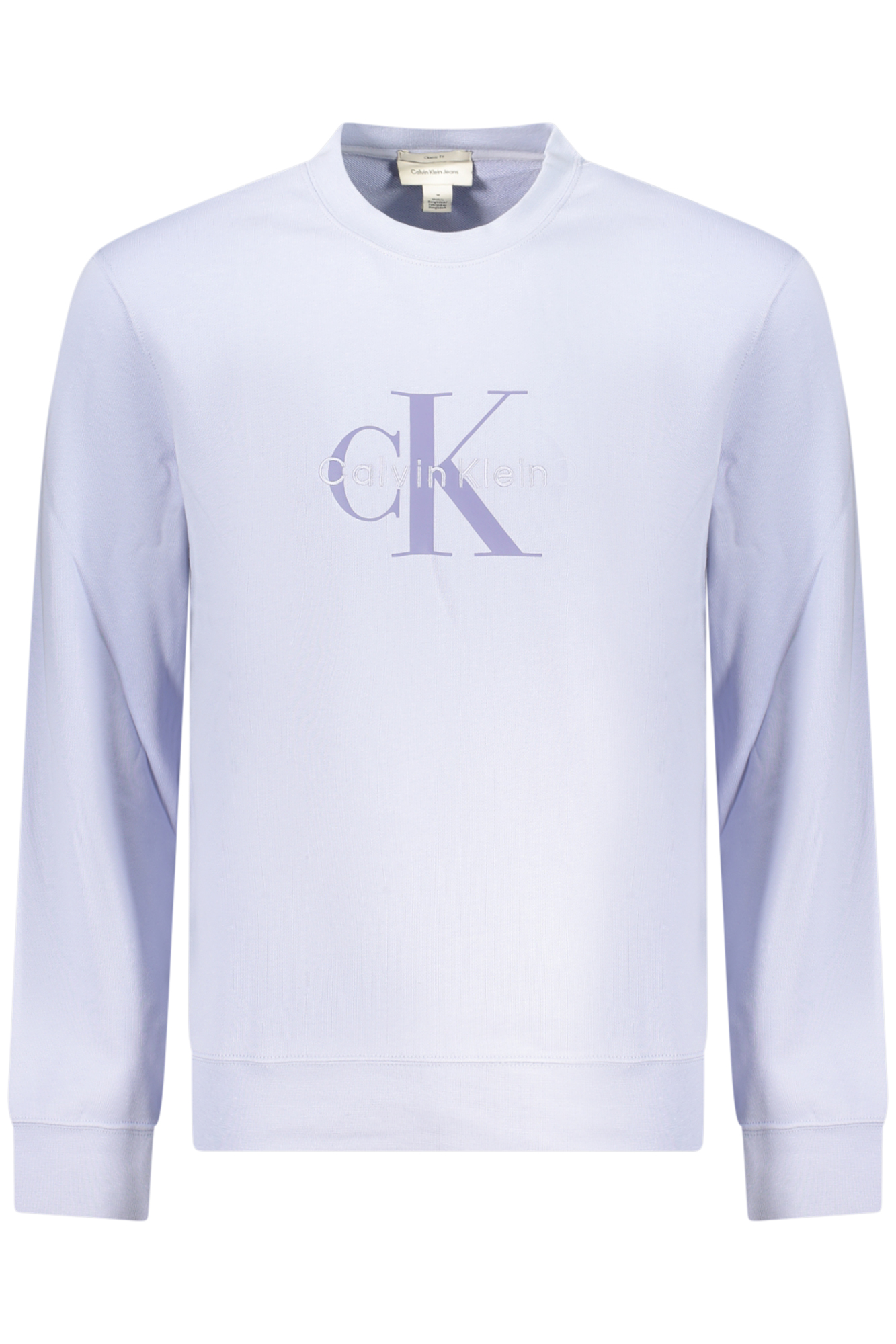 CALVIN KLEIN HERREN-SWEATSHIRT IN LILA MIT REISSVERSCHLUSS