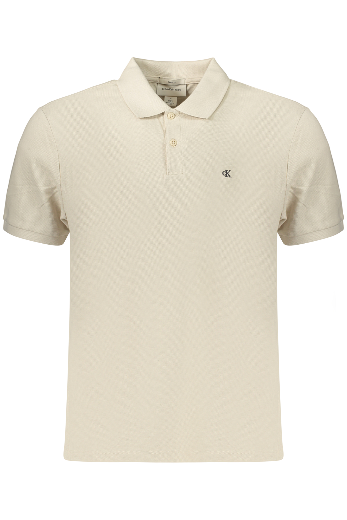 CALVIN KLEIN HERREN-POLOSHIRT MIT KURZEN ÄRMELN, BEIGE