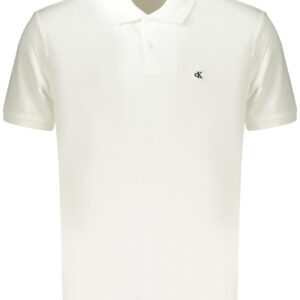 CALVIN KLEIN HERREN-POLOSHIRT MIT KURZEN ÄRMELN, WEISS