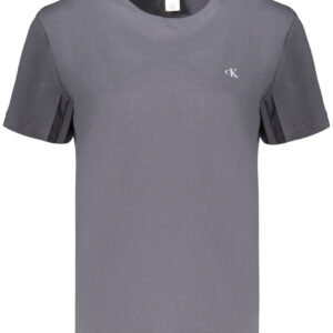 CALVIN KLEIN DAMEN-T-SHIRT MIT KURZEN ÄRMELN, GRAU